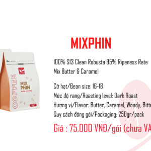 cà phê bột mixphin 250gr