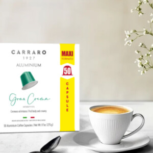 Cà phê viên nén Nespresso - Carraro Gran Crema - 50 viên